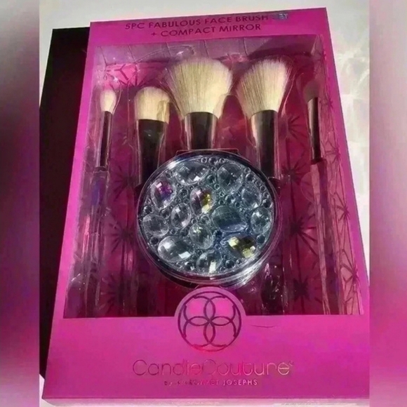 Margaret Joseph's "Fabulous Face" Irredencent Sparkle Makeup Brush 6 Piece Set - Picture 5 of 8